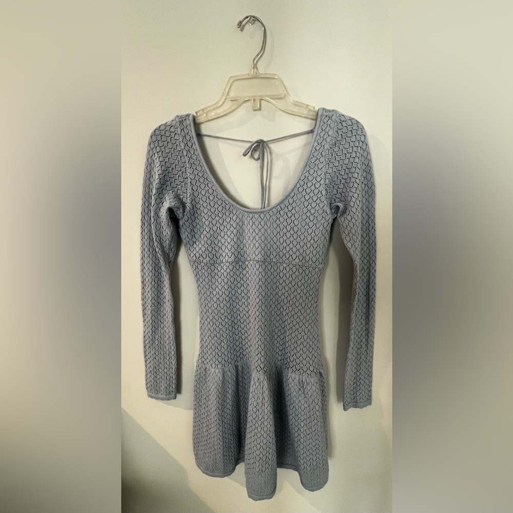 Hollister Elegant Light Blue Knit Dress